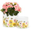 Sunflowers & Bees Large Planter