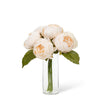 Full Peony Bouquet - Ivory
