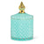 Quilted Covered Jar - Turquoise | Putti Fine Furnishings 