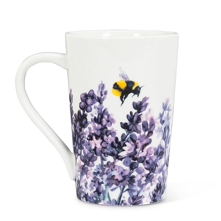 Lavender & Bees Tall Mug | Putti Fine Furnishings 