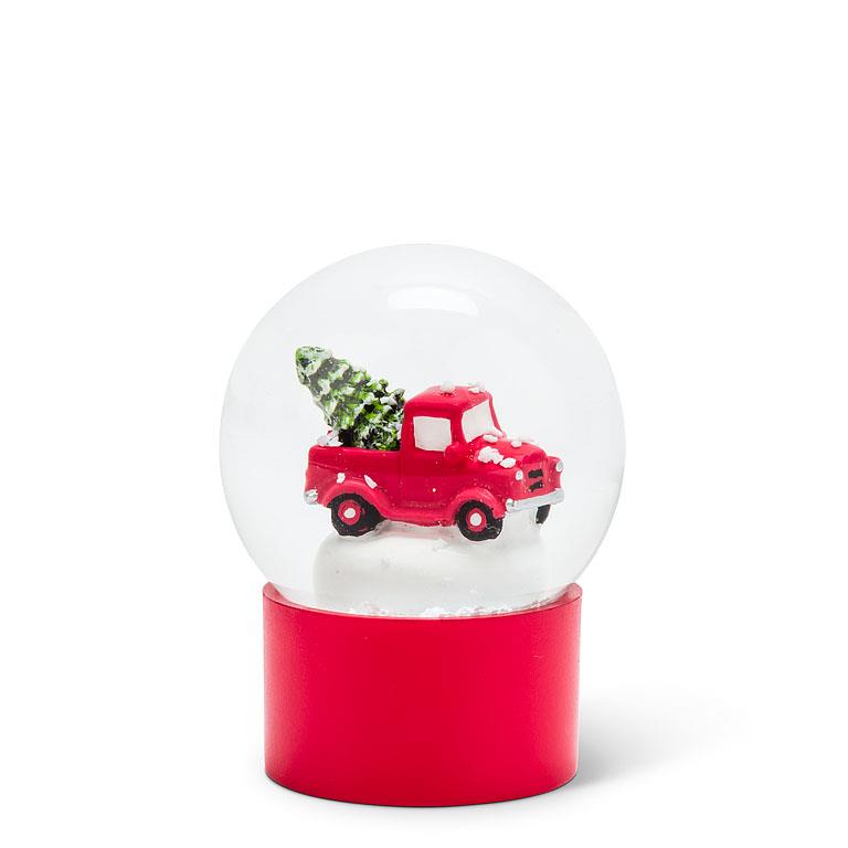 Miniature Truck with Tree Snow Globe