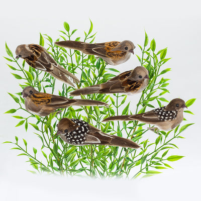Brown Birdclip with Pointed Tail | Putti Christmas