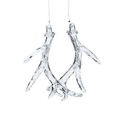 Clear Antler Christmas Ornament | Putti Christmas Canada