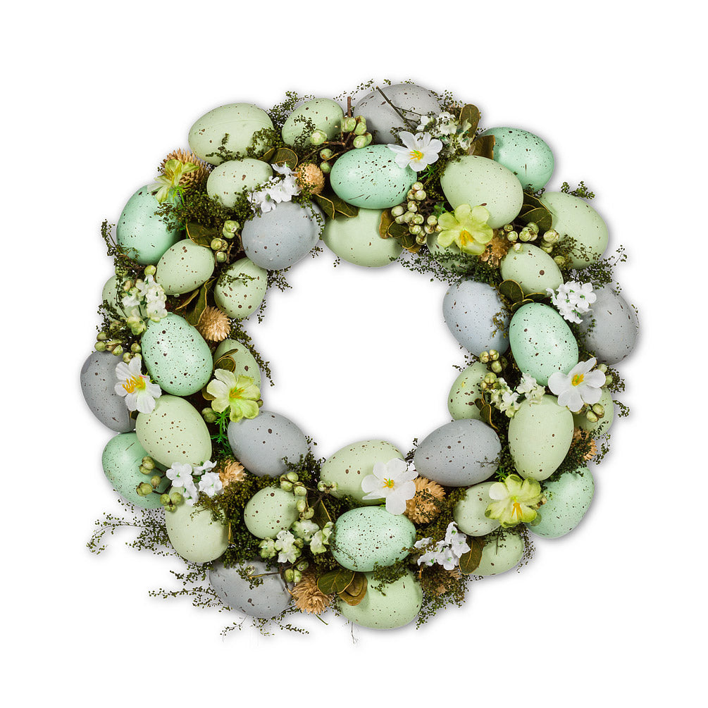 Lilac & Green Egg Wreath
