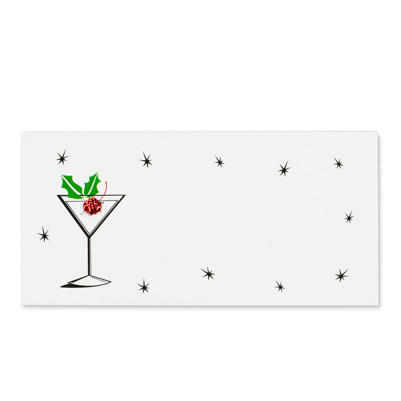 Cocktail with Glitter Placecards
