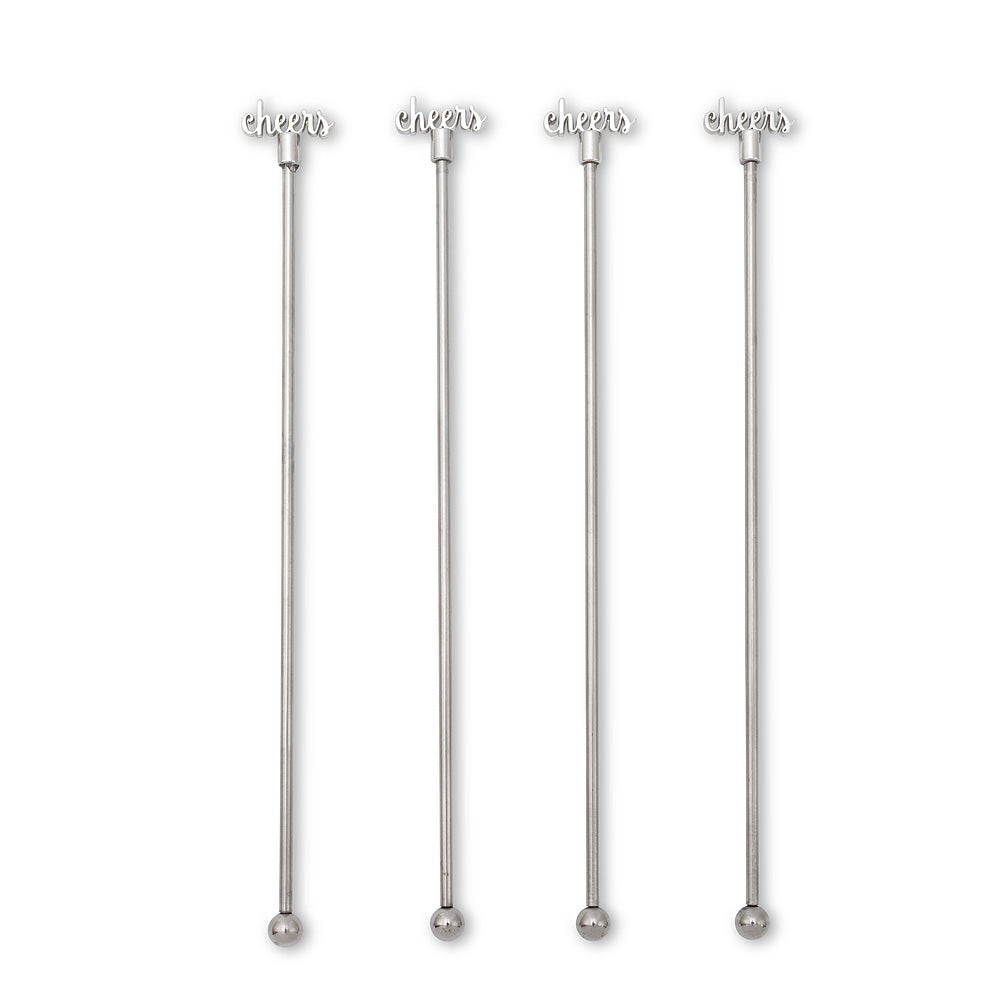 Cheers Drink Stirrers. Set of 4  | Putti Fine Furnishings 
