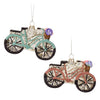 Bicycle with Flowers Glass Ornament | Putti Fine Furnishings