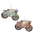 Bicycle with Flowers Glass Ornament | Putti Fine Furnishings 