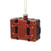 Suitcase Glass Ornament