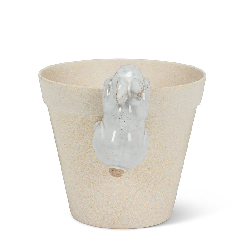 White Bunny Pot Hanger | Putti Fine Furnishings Canada