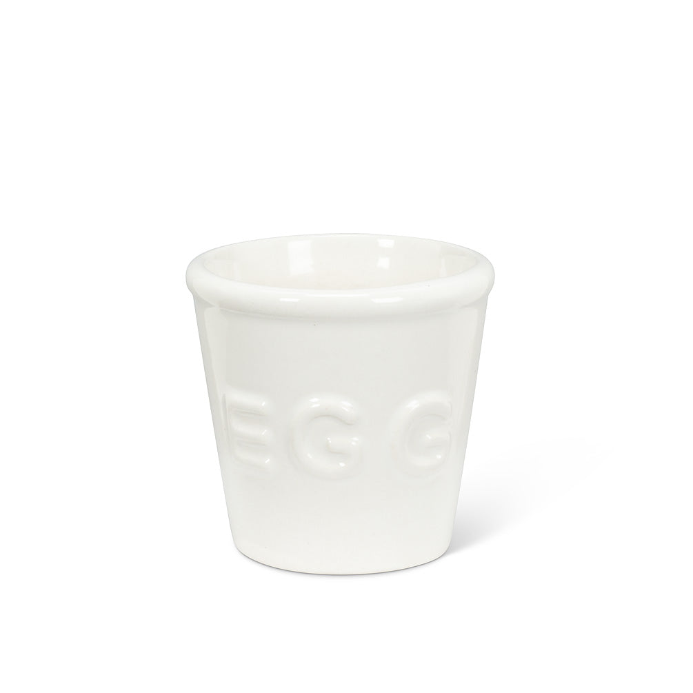 Simple Egg Cup with “EGG” | Putti Fine Furnishings Canada 