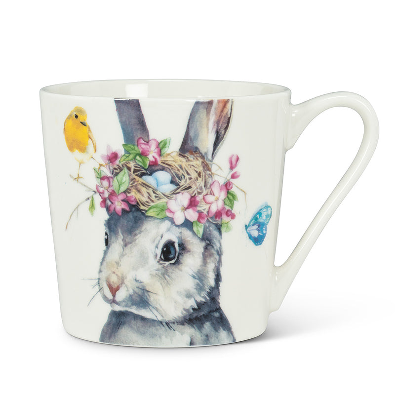 Rabbit with Nest Mug | Putti Fine Furnishings Canada