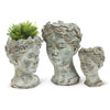 Woman Head Planter Extra Small - Putti Fine Furnishings Canada