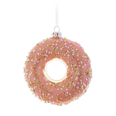 Sprinkle Donut Glass Ornament | Putti Christmas Celebrations Canada