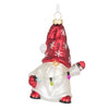 Gnome with Lights Glass Ornament