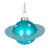 Turquoise Saturn Planet Glass Ornament