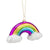 Rainbow & Cloud Glass Ornament