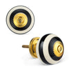 Black and White Striped Knob | Putti fine Furnishings Canada