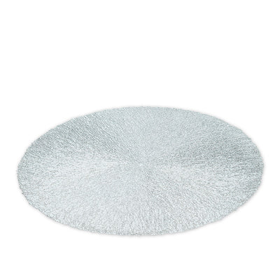 Silver Textured Round Placemat | Putti Fine Furnishings