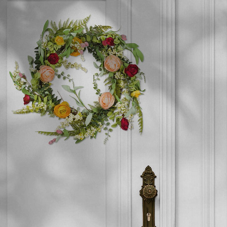 Meadow Flower Wreath | Putti Fine Furnishings 