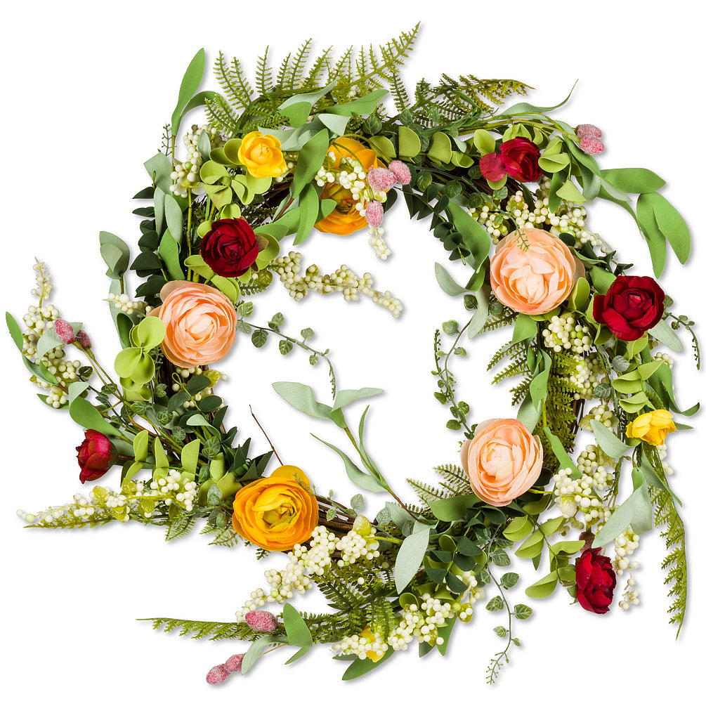 Meadow Flower Wreath | Putti Fine Furnishings 