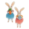 Rabbits in Dresses Felted Ornament | Putti Fine Furnishings
