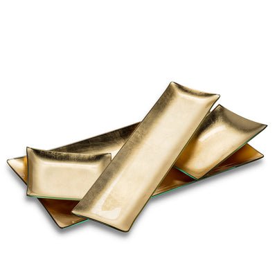 Small Square Plate with Gold Foil