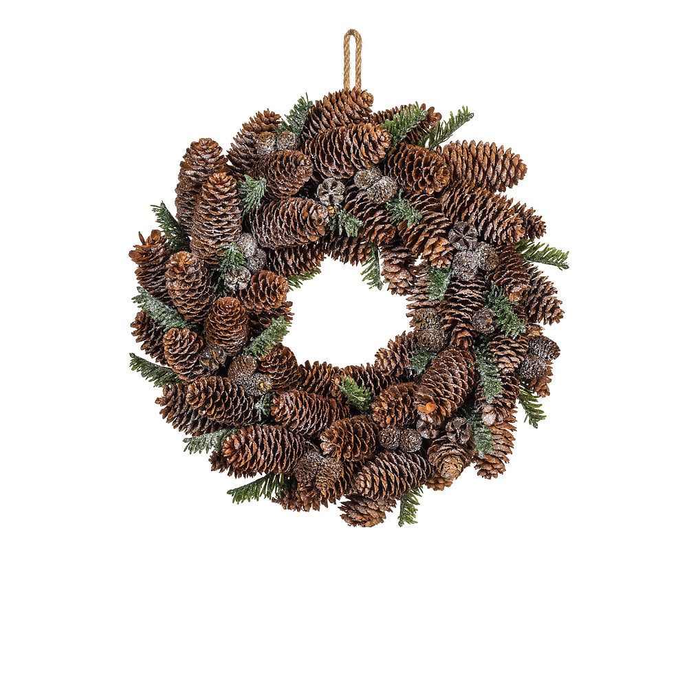 Pinecone & Bough Wreath - Small