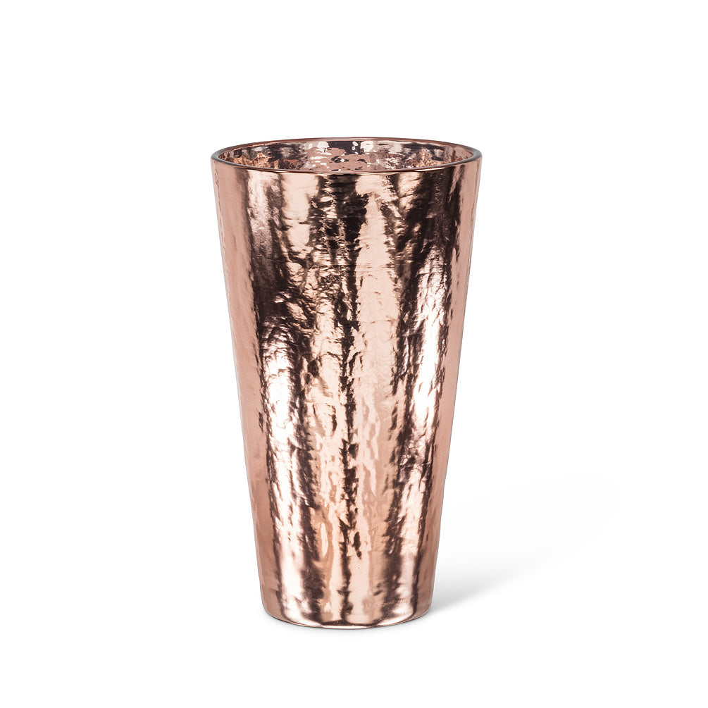 Hammer Finish Copper Glass Hiball | Putti Fine Furnishings Canada