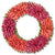 Extra Large Pink Ombre Wood Floral Wreath | Putti Fine Furnishings 