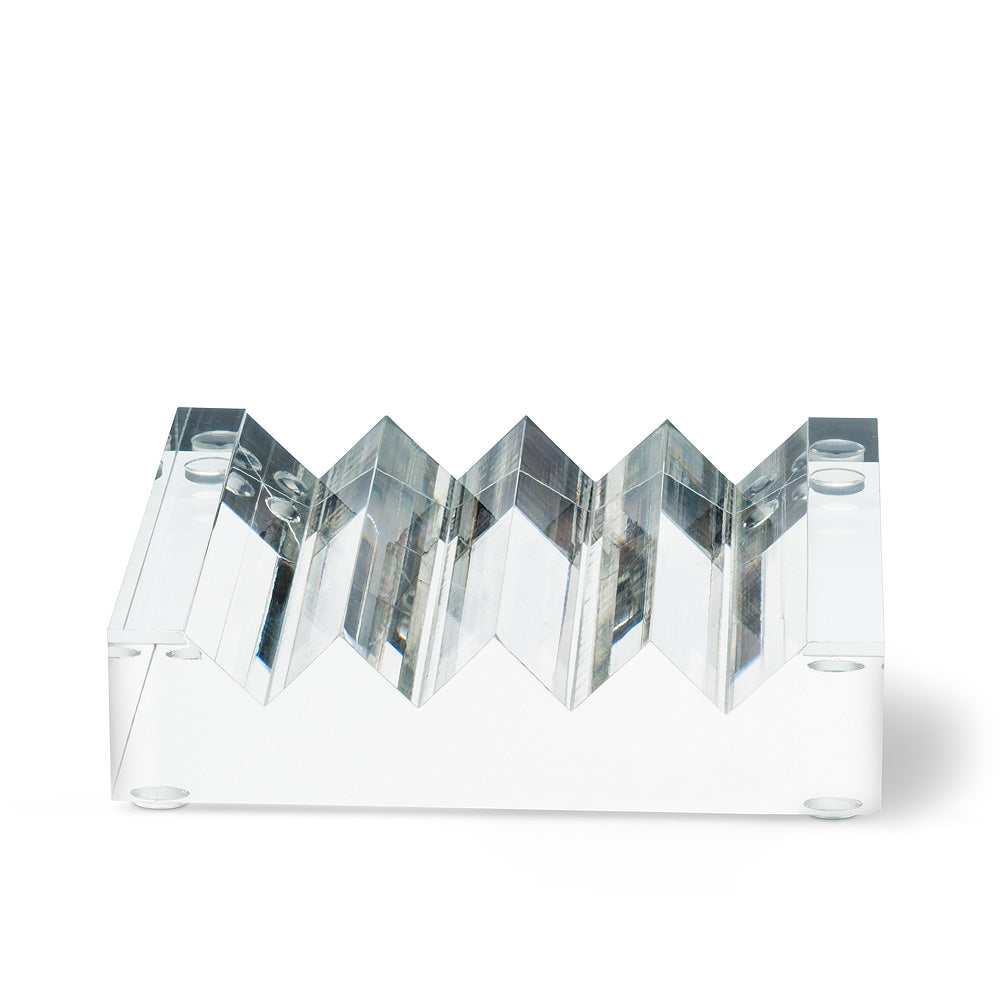 Ridged Acrylic Soap Dish | Putti Fine Furnishings 