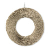 Medium Metallic Straw Wreath | Putti Christmas Celebrations