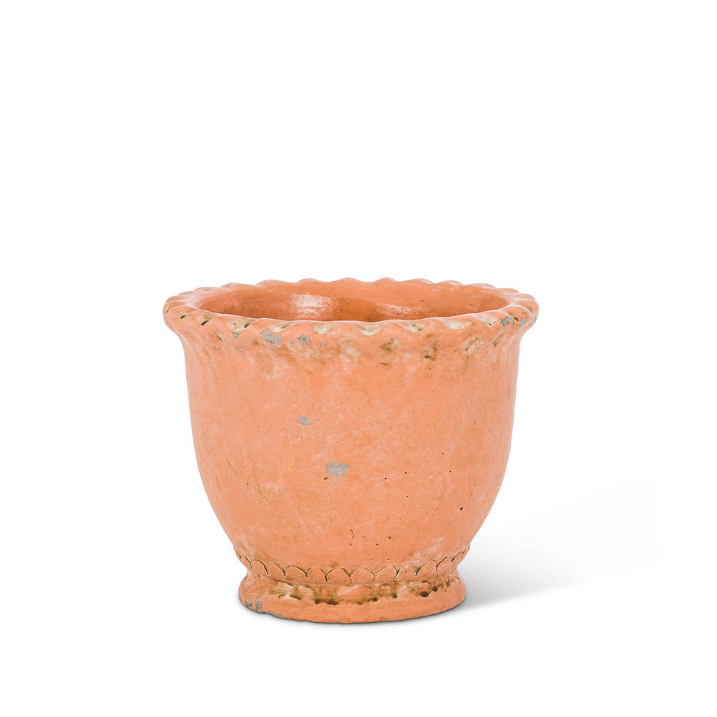 Round Ruffled Planter - Small 5"H