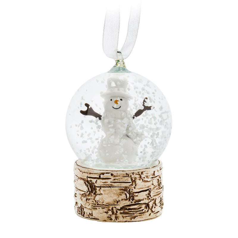 Small Snowman Snow Globe Ornament