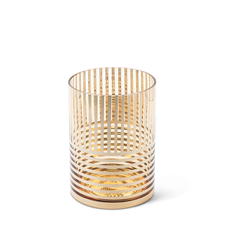 Small Gold Striped Vase