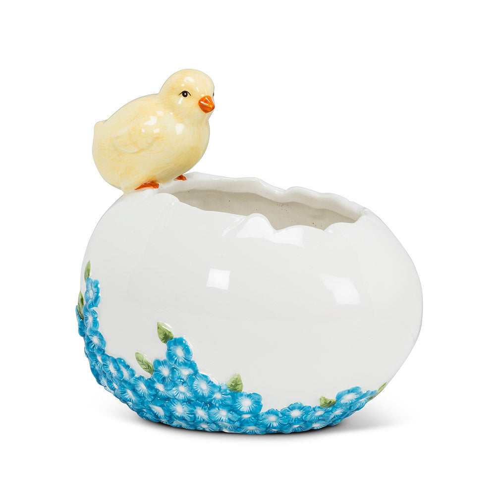 Chick on Egg Bowl Planter | Putti Easter Celebrations 