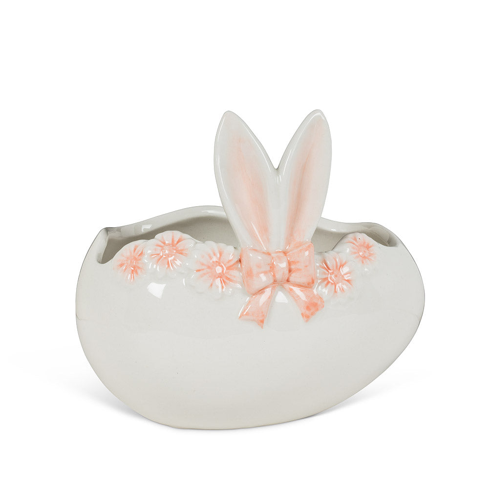 Rabbit Ears Ceramic Egg Planter | Putti Fine Furnishings 