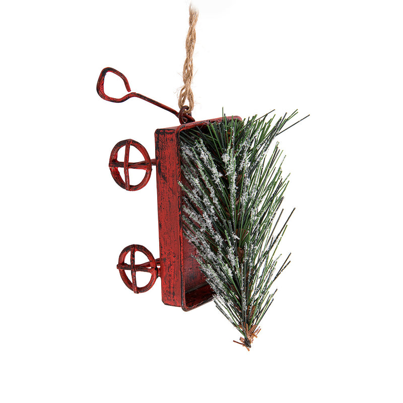 Red Wagon & Tree Ornament | Putti Christmas Celebrations Canada 