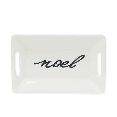 Small Noel Rectangle Dish | Putti Christmas Canada