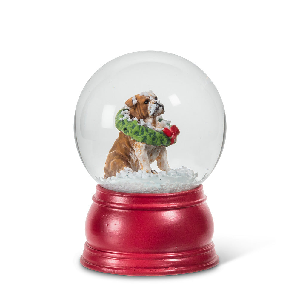 Bulldog Holiday Pet Snow Globe - Small | Putti Celebrations