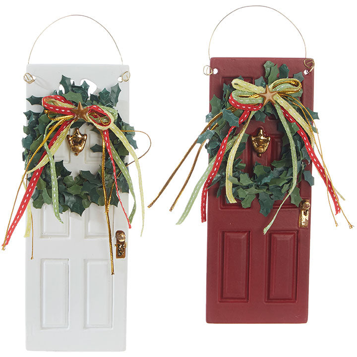 Door with Wreath Ornament | Putti Christmas Canada