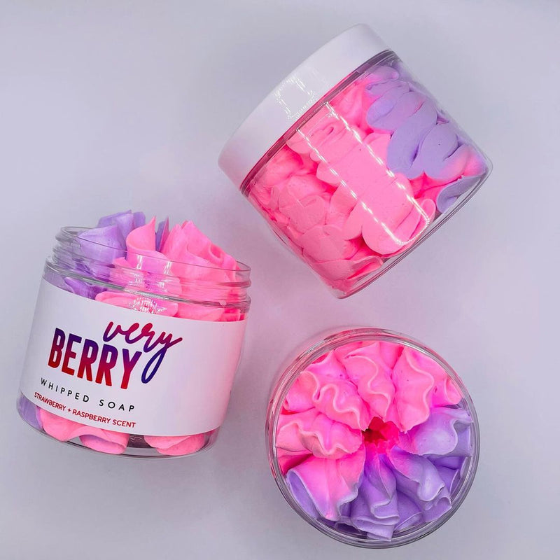 Verry Berry Fluff Whipped Soap | Le Petite Putti Canada 