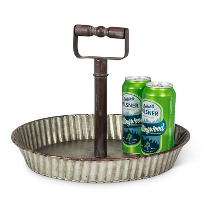 Round Tray with Centre Post | Putti Fine Furnishings