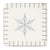  White Felt Coaster with Snowflake, AC-Abbott Collection, Putti Fine Furnishings