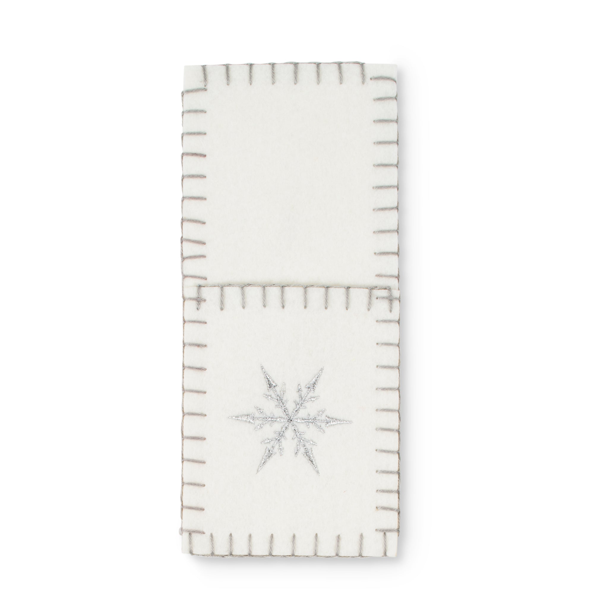  Cutlery holder with Snowflake, AC-Abbott Collection, Putti Fine Furnishings