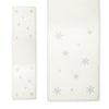White Felt Table Runner with Snowflake, AC-Abbott Collection, Putti Fine Furnishings