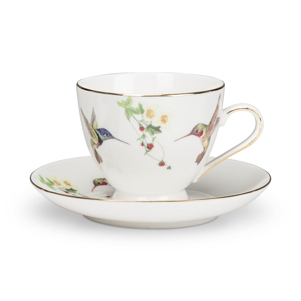  Hummingbird Cup and Saucer, AC-Abbott Collection, Putti Fine Furnishings