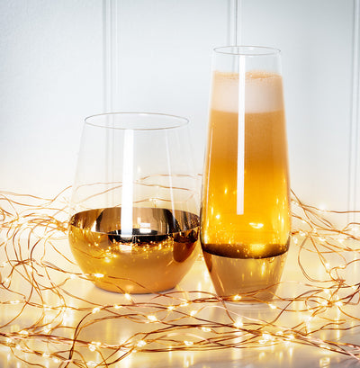 Wide Band Stemless Goblet, AC-Abbott Collection, Putti Fine Furnishings