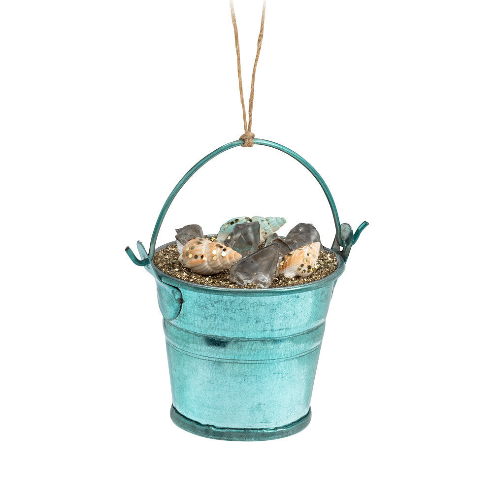  Bucket of Shells Ornament, AC-Abbott Collection, Putti Fine Furnishings