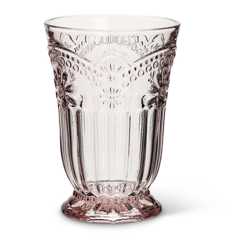 Pink Flower Highball -  Tableware - Abbot Collection - Putti Fine Furnishings Toronto Canada - 1